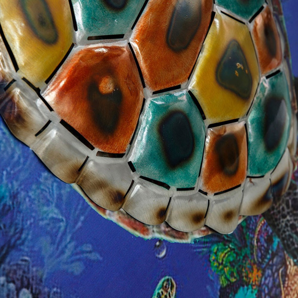 Metal Deniz Kaplumbağa Tablo