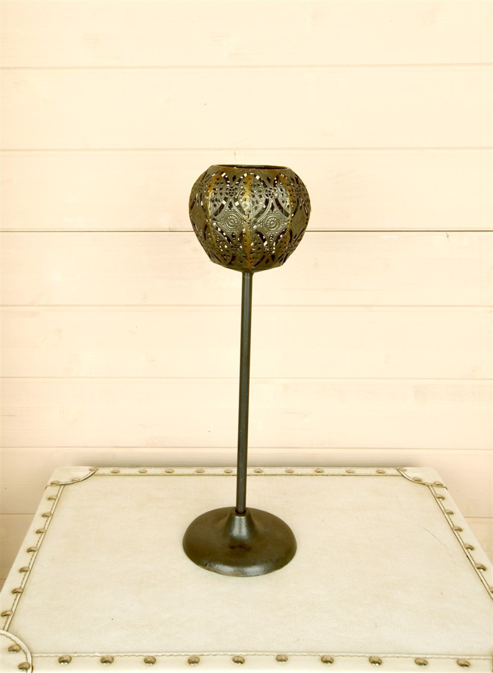 Metal Şamdan Yassı Mumluk