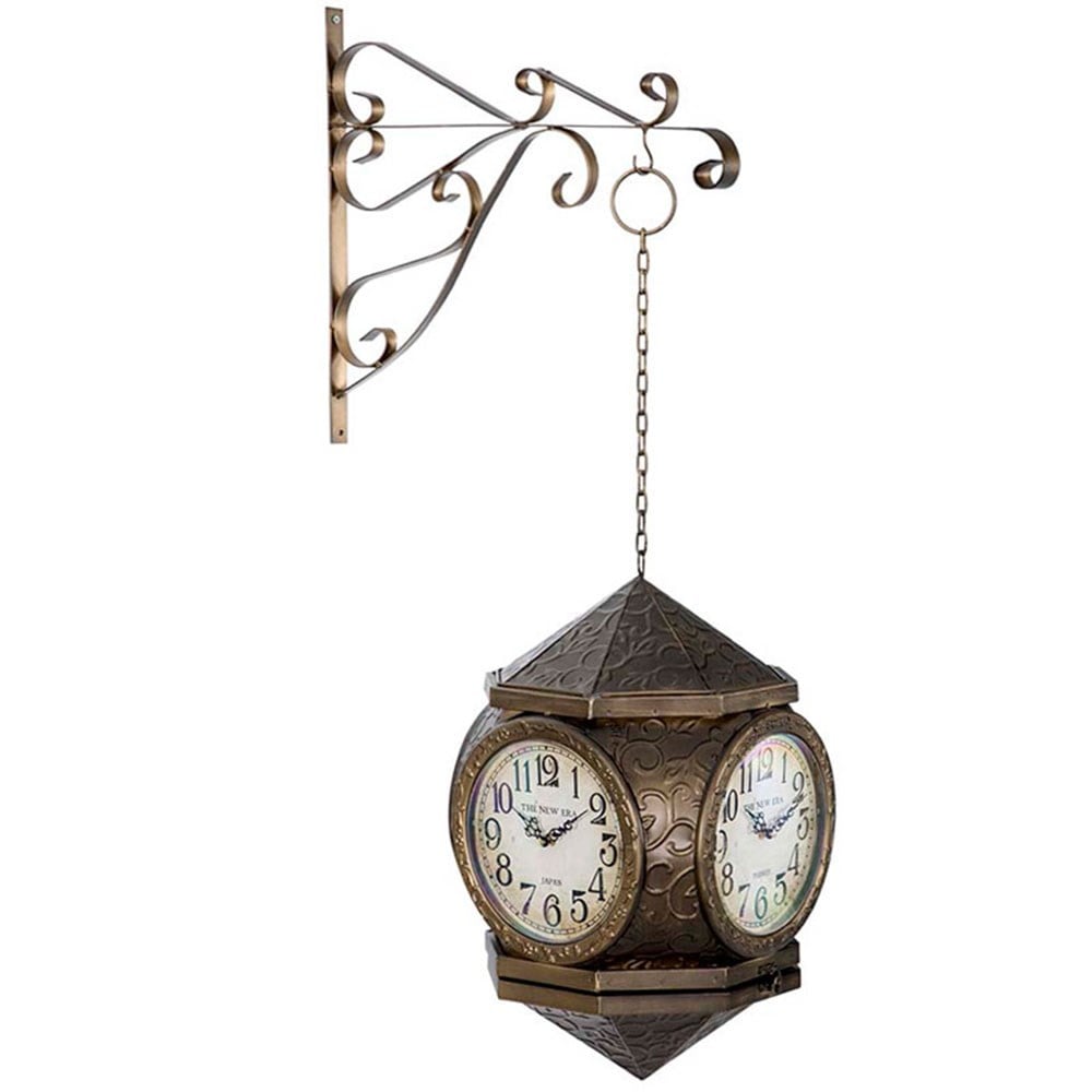Metal Sarkaçlı İstasyon Duvar Saati