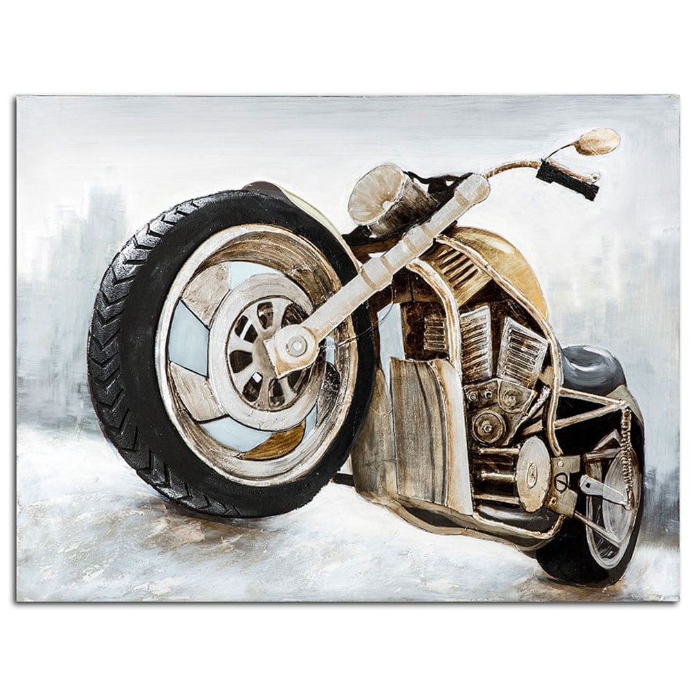 Motorsiklet Kanvas Tablo