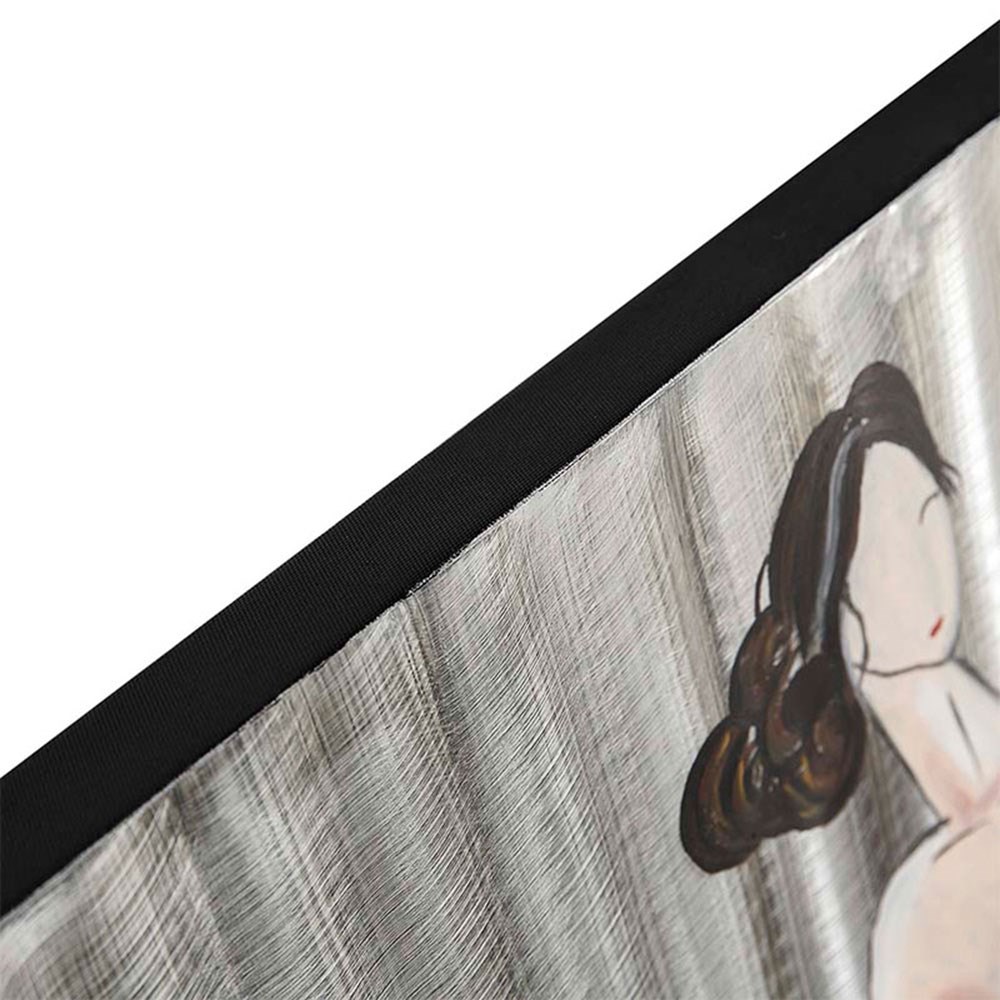 Renkli Elbiseli Kadın Tablo