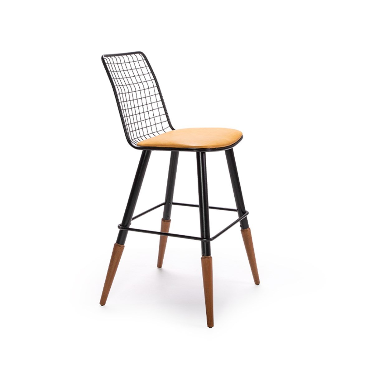 Setel Metal Tel Bar Sandalyesi