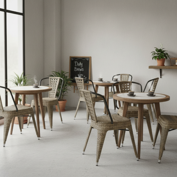 Tolix Rattan Sandalye