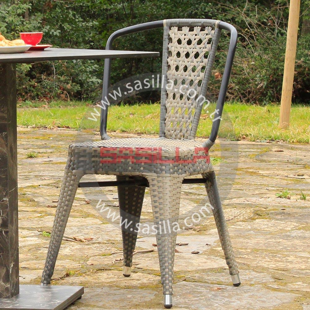 Tolix Rattan Sandalye