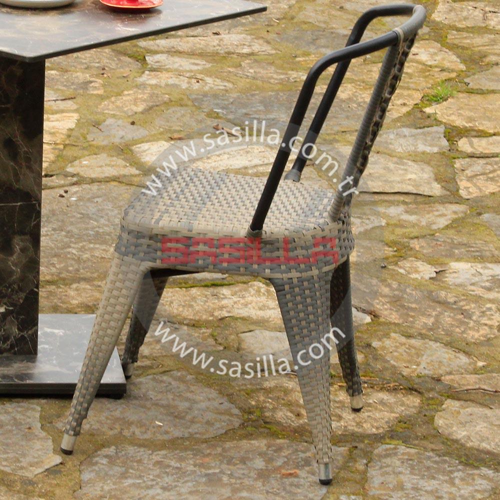 Tolix Rattan Sandalye