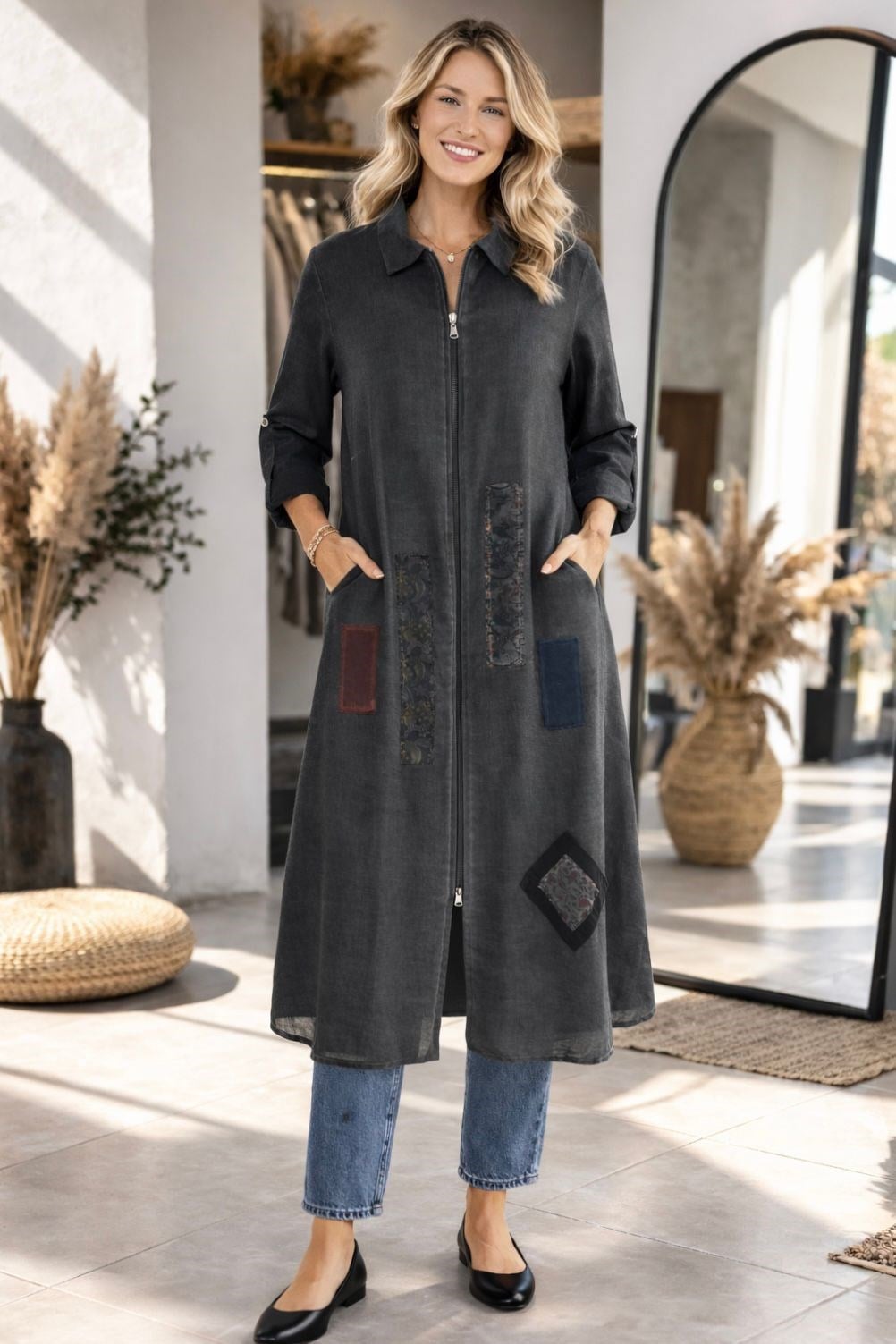 1560 Peçli Antrasit Dış Giyim