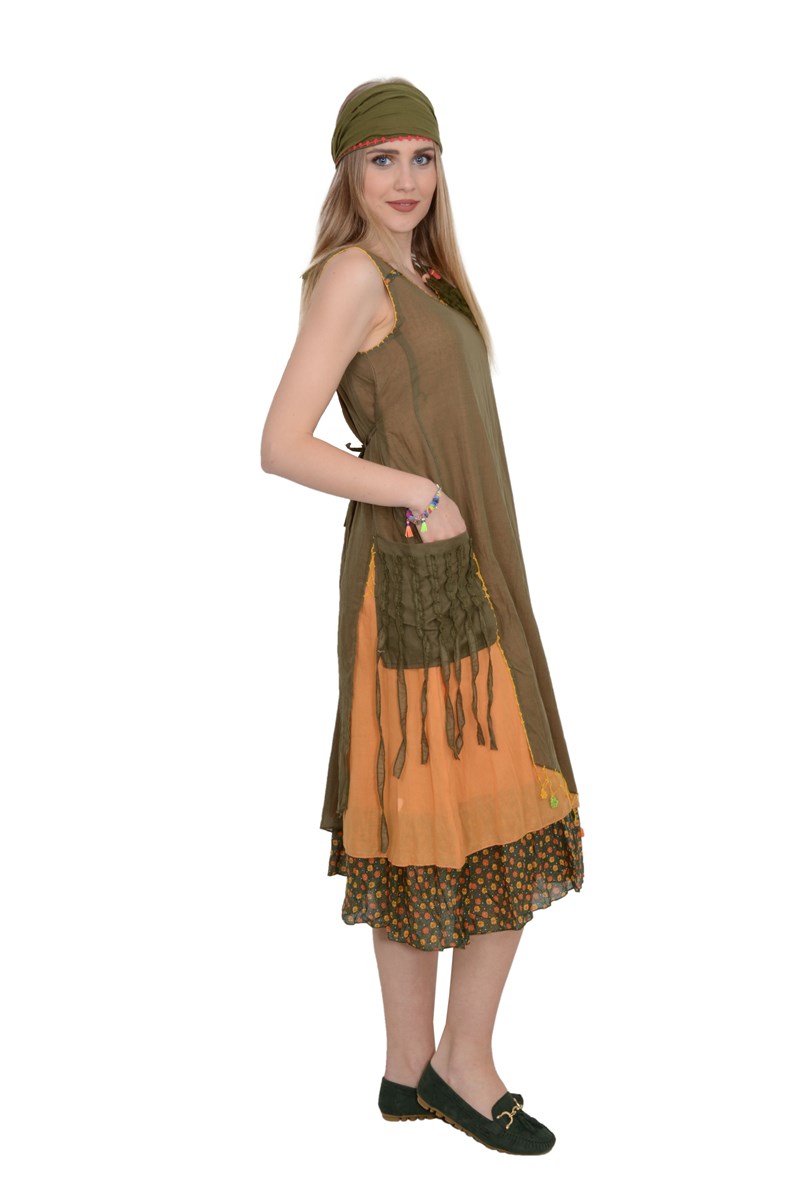 Otantik /Etnik Giyim Elbise -829