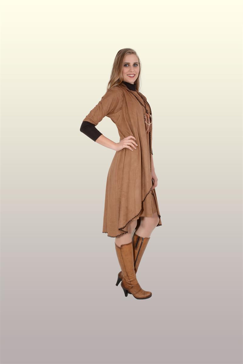 Otantik Giyim-717-Yelekli Takım- Bej