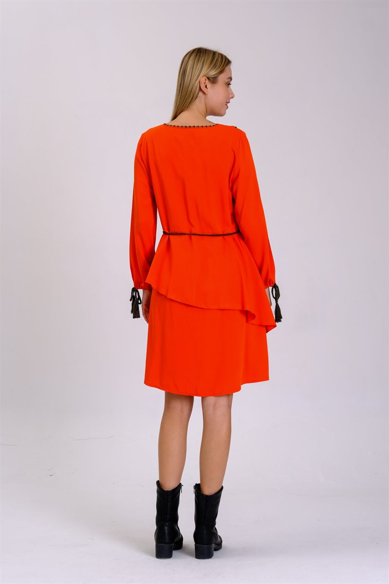 Otantik Elbise 9016 Orange