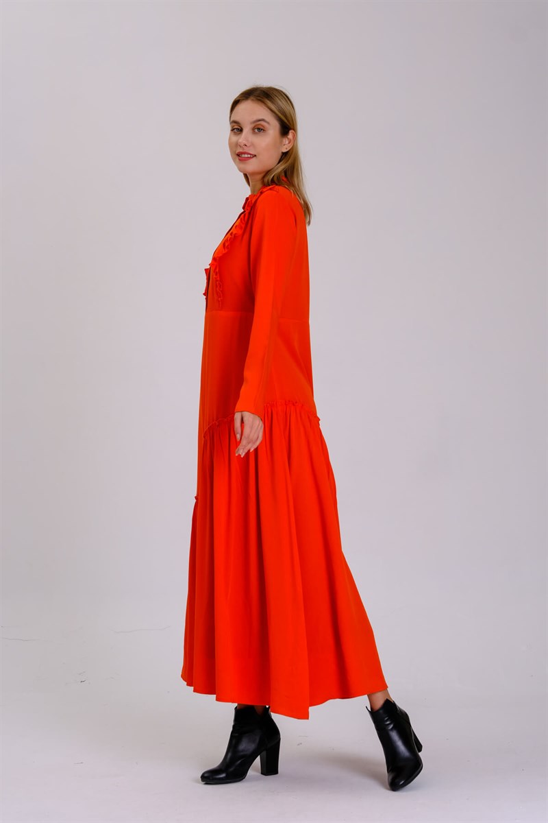 Otantik Elbise 9021 Orange