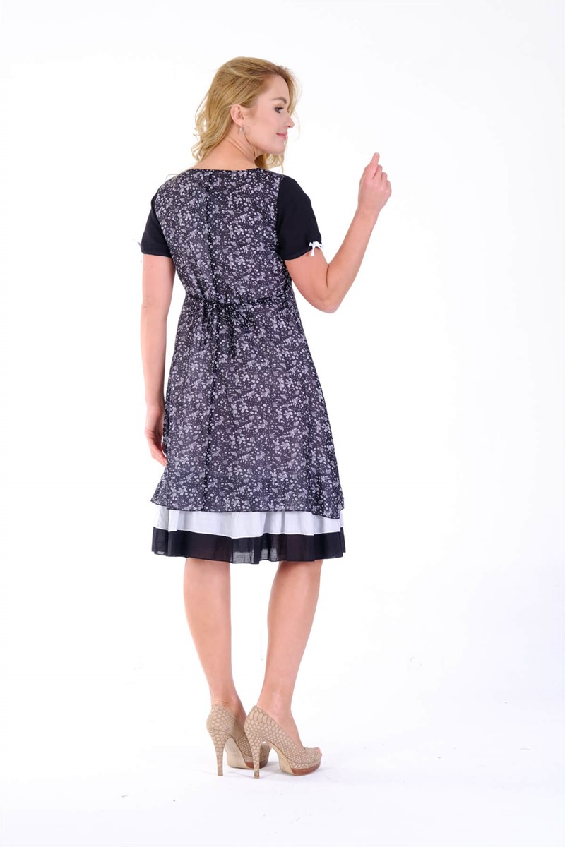 OTANTİK ETNİK GİYİM  YAZLIK ELBİSE ERC COLLECTİON 4515 S-B