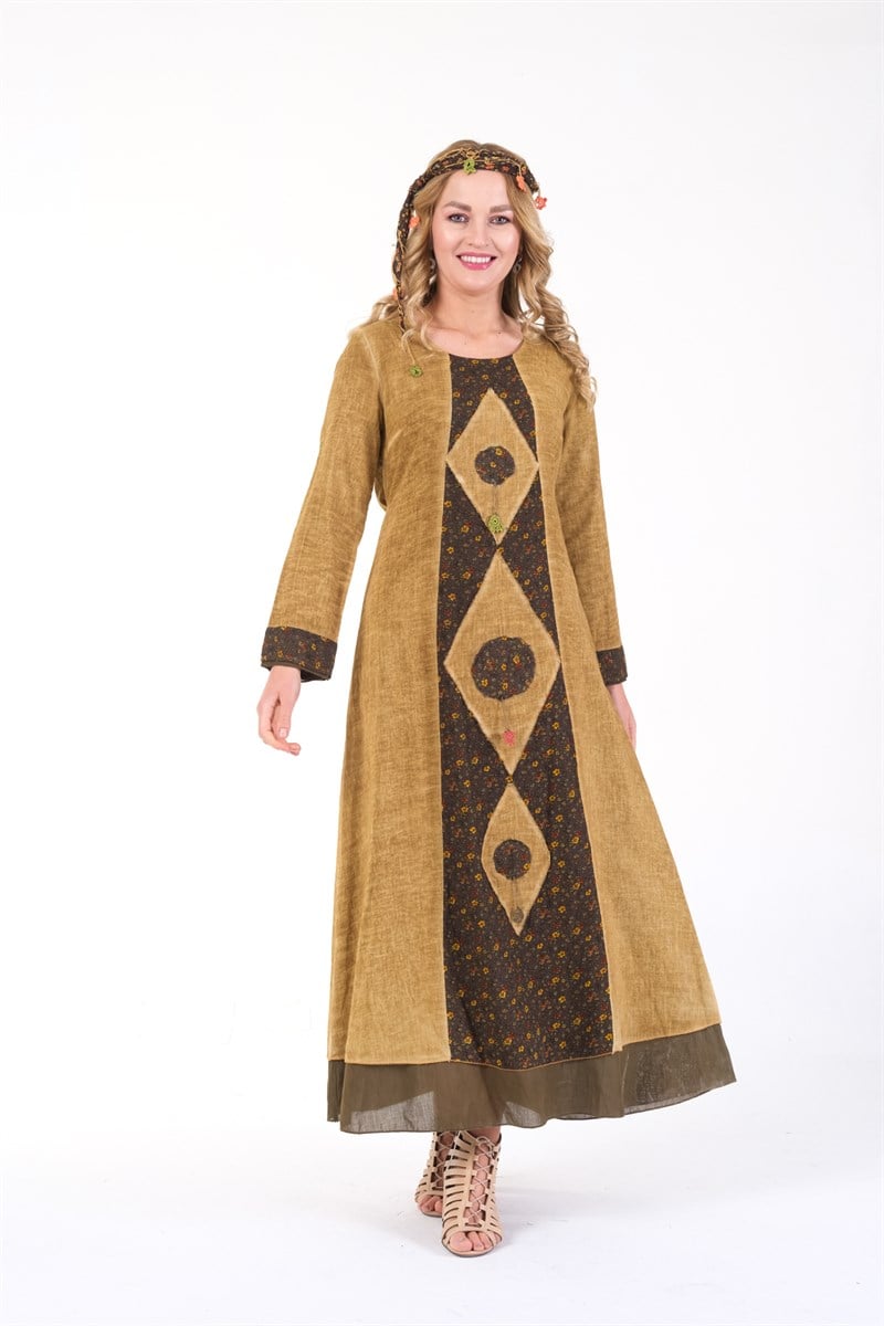 OTANTİK ETNİK GİYİM  YAZLIK ELBİSE ERC COLLECTİON 4567 HA