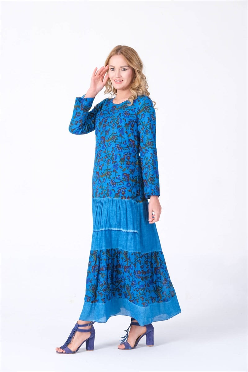 OTANTİK ETNİK GİYİM  YAZLIK ELBİSE ERC COLLECTİON 3870 T