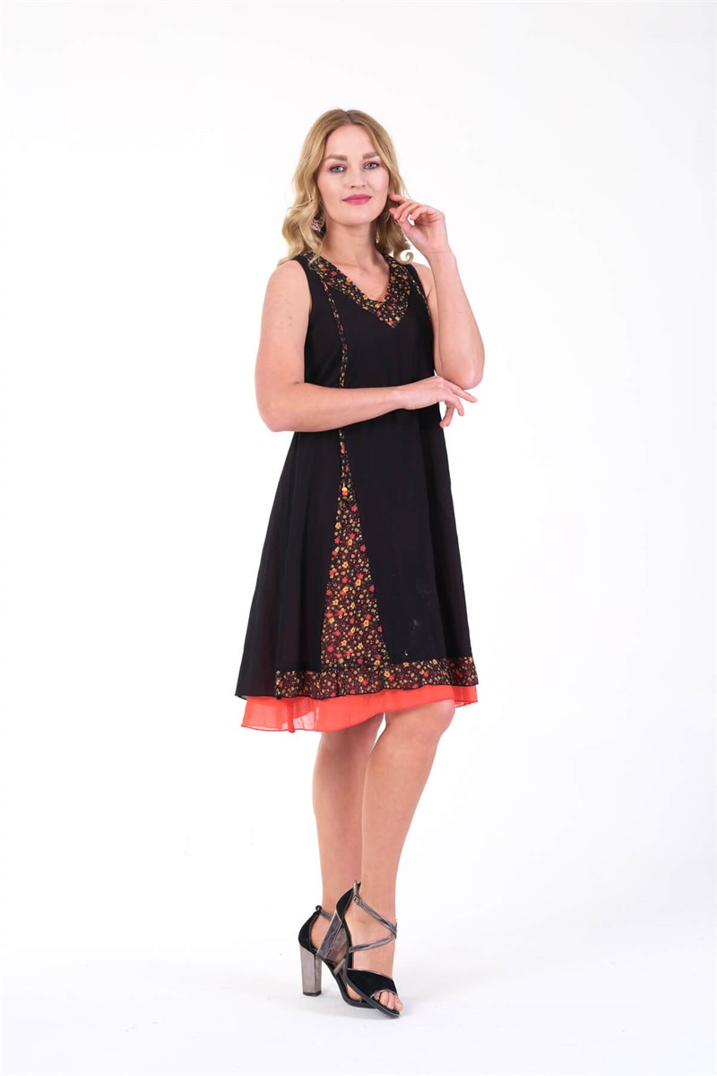 OTANTİK ETNİK GİYİM  YAZLIK ELBİSE ERC COLLECTİON 4544 K-S