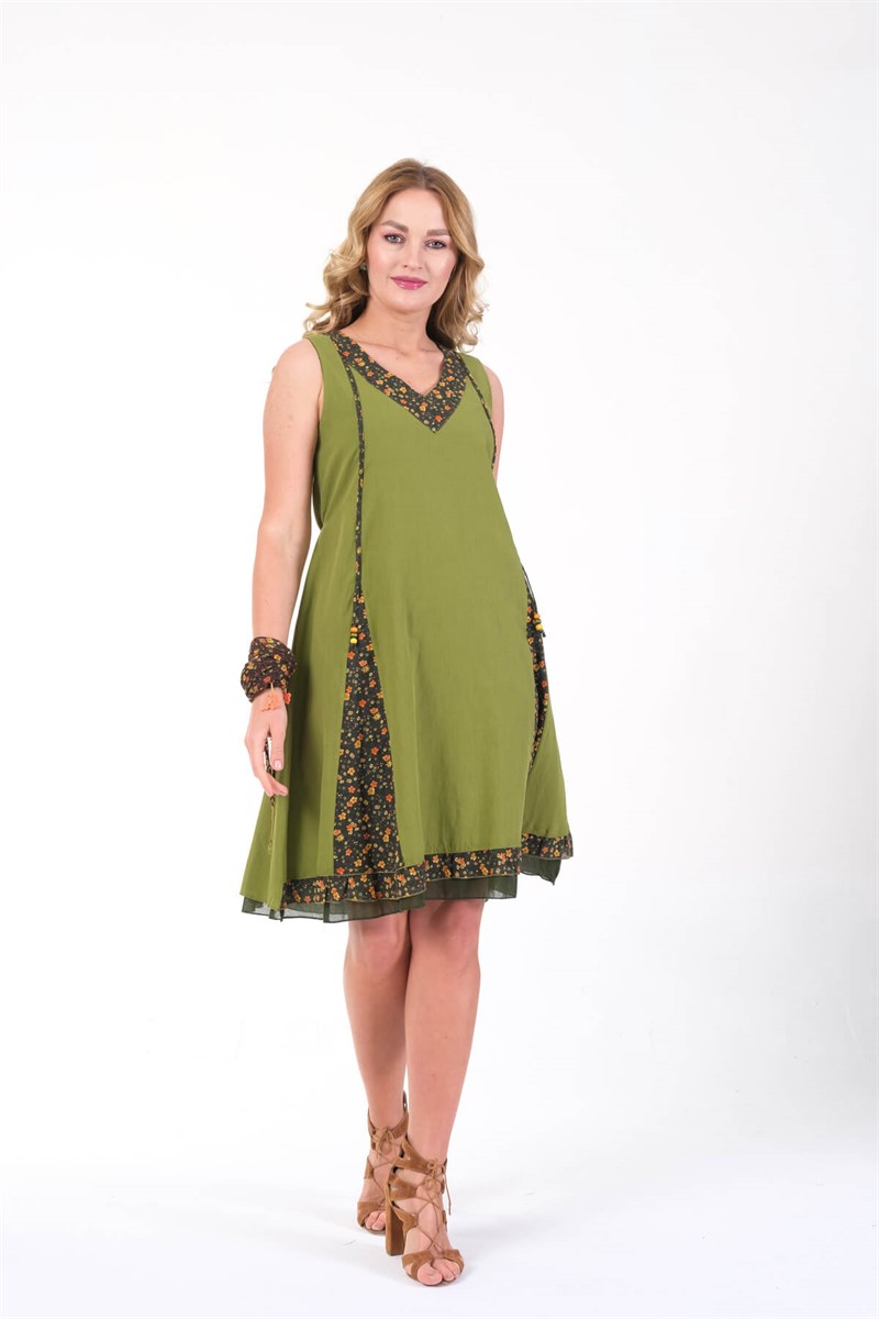 OTANTİK ETNİK GİYİM  YAZLIK ELBİSE ERC COLLECTİON 4544 AY