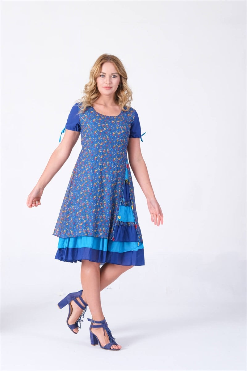 OTANTİK ETNİK GİYİM  YAZLIK ELBİSE ERC COLLECTİON 4515-S