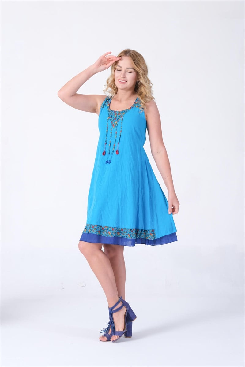 OTANTİK ETNİK GİYİM  YAZLIK ELBİSE ERC COLLECTİON 3837 T