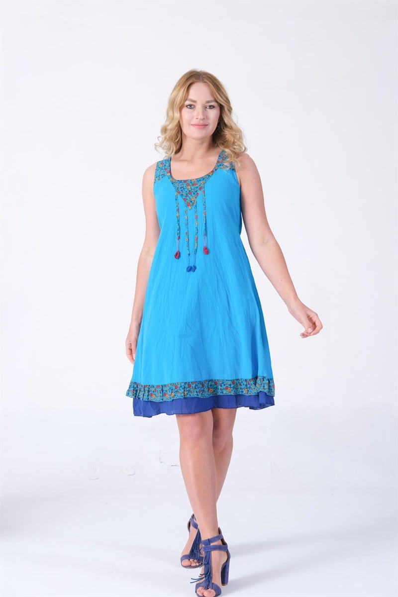 OTANTİK ETNİK GİYİM  YAZLIK ELBİSE ERC COLLECTİON 3837 T