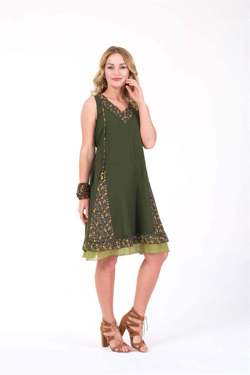 OTANTİK ETNİK GİYİM  YAZLIK ELBİSE ERC COLLECTİON 4544 KY
