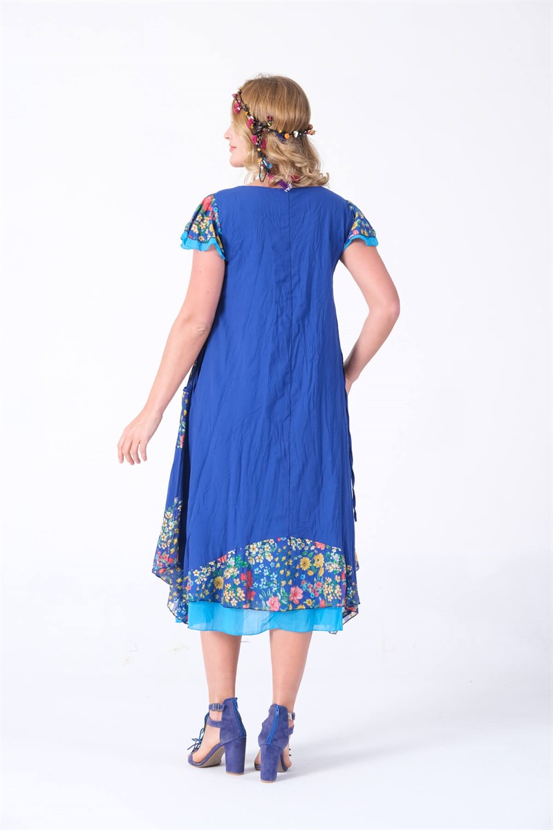 OTANTİK ETNİK GİYİM  YAZLIK ELBİSE ERC COLLECTİON 3880-S