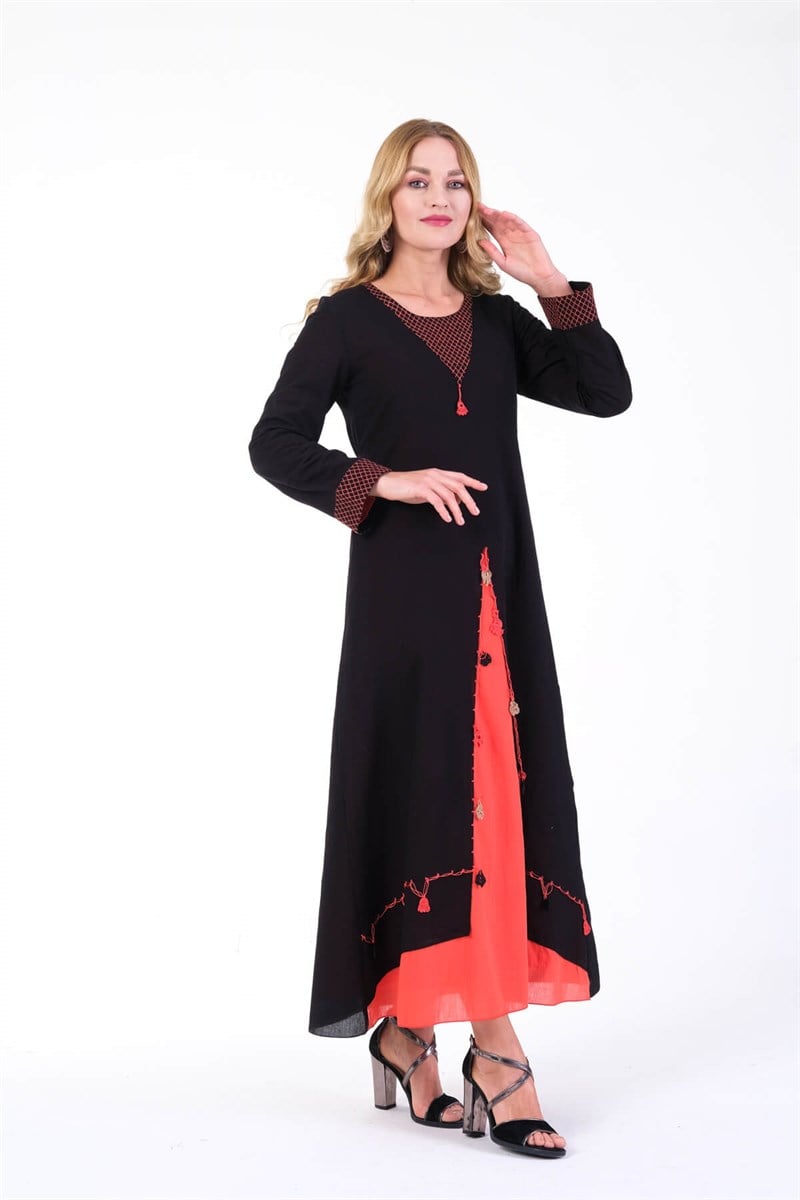 OTANTİK ETNİK GİYİM  YAZLIK ELBİSE ERC COLLECTİON 4560 Sİ