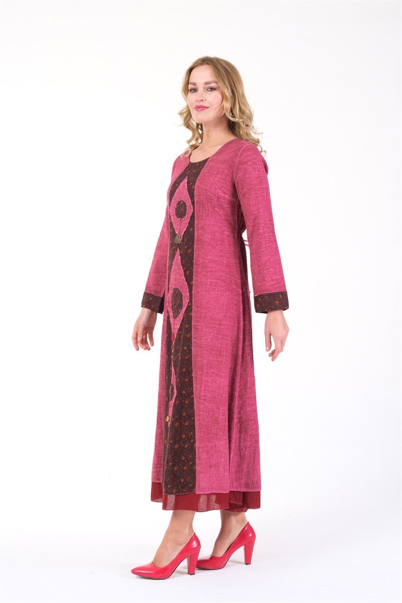 OTANTİK ETNİK GİYİM  YAZLIK ELBİSE ERC COLLECTİON 4567 GK