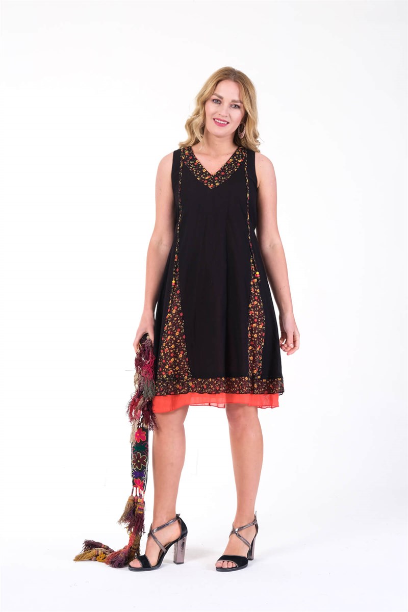 OTANTİK ETNİK GİYİM  YAZLIK ELBİSE ERC COLLECTİON 4544 K-S