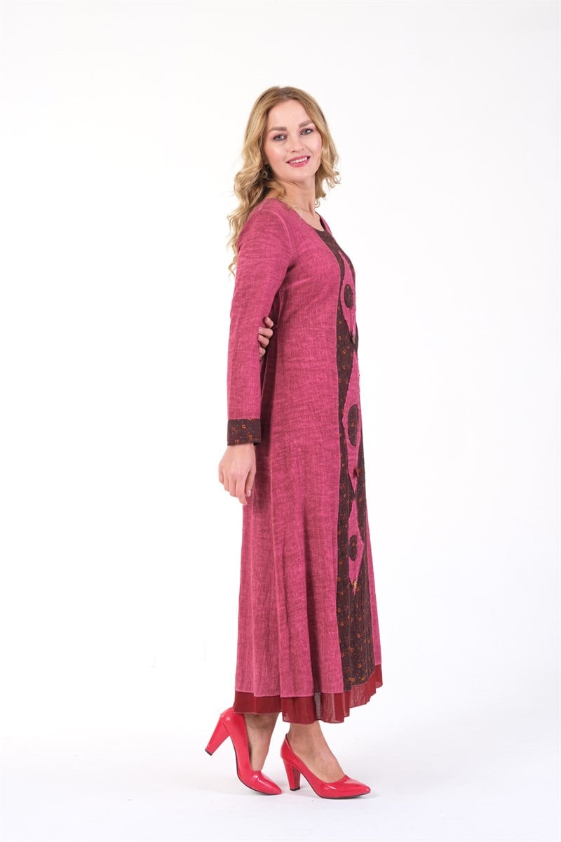 OTANTİK ETNİK GİYİM  YAZLIK ELBİSE ERC COLLECTİON 4567 GK