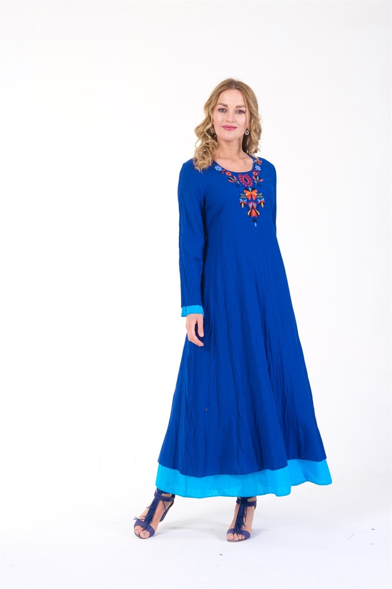 OTANTİK ETNİK GİYİM  YAZLIK ELBİSE ERC COLLECTİON 4559 S