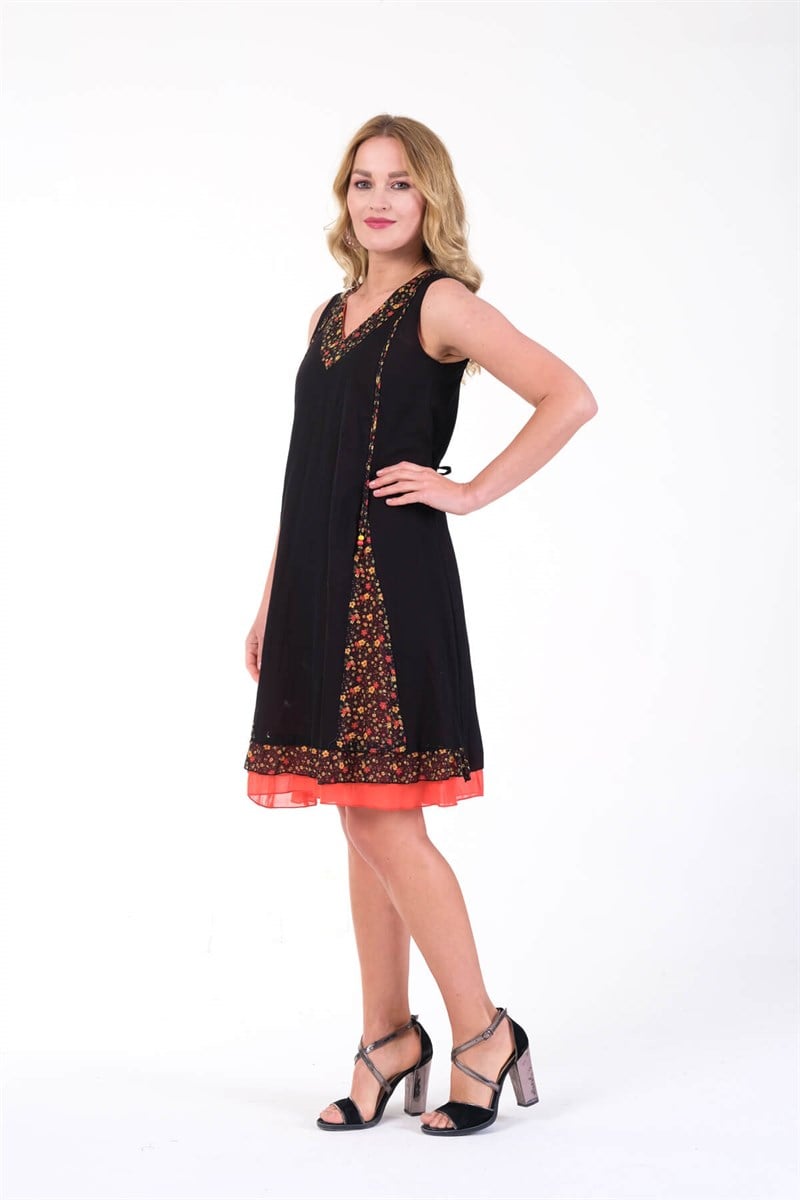OTANTİK ETNİK GİYİM  YAZLIK ELBİSE ERC COLLECTİON 4544 K-S