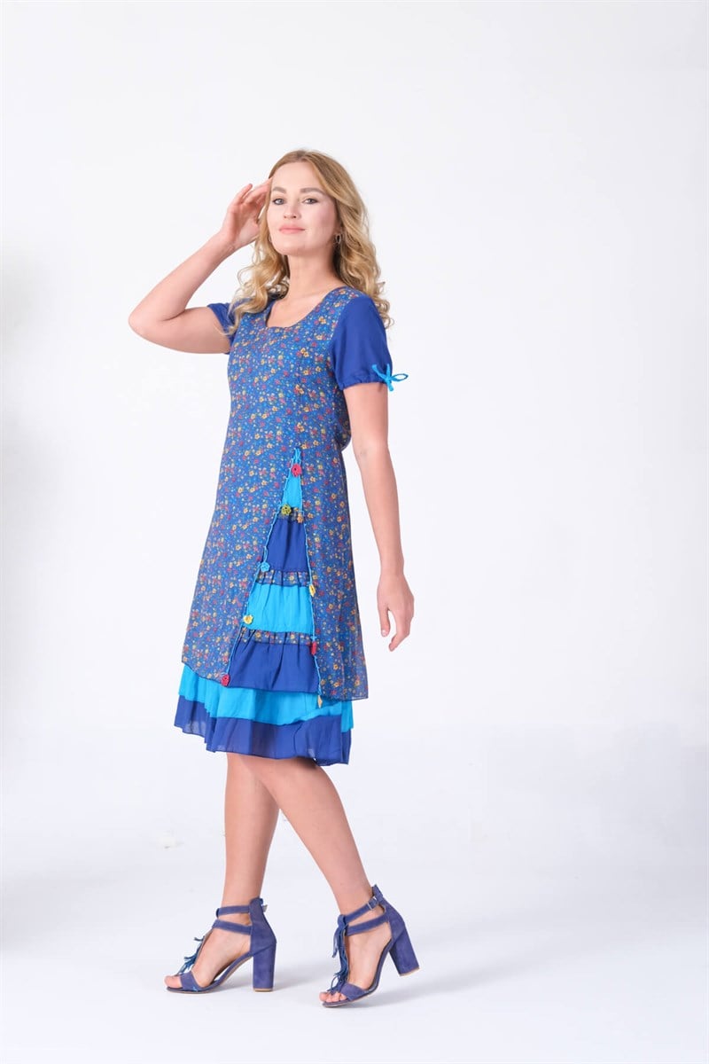 OTANTİK ETNİK GİYİM  YAZLIK ELBİSE ERC COLLECTİON 4515-S