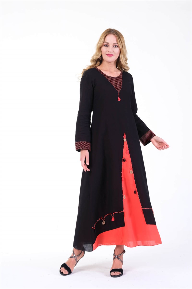 OTANTİK ETNİK GİYİM  YAZLIK ELBİSE ERC COLLECTİON 4560 Sİ