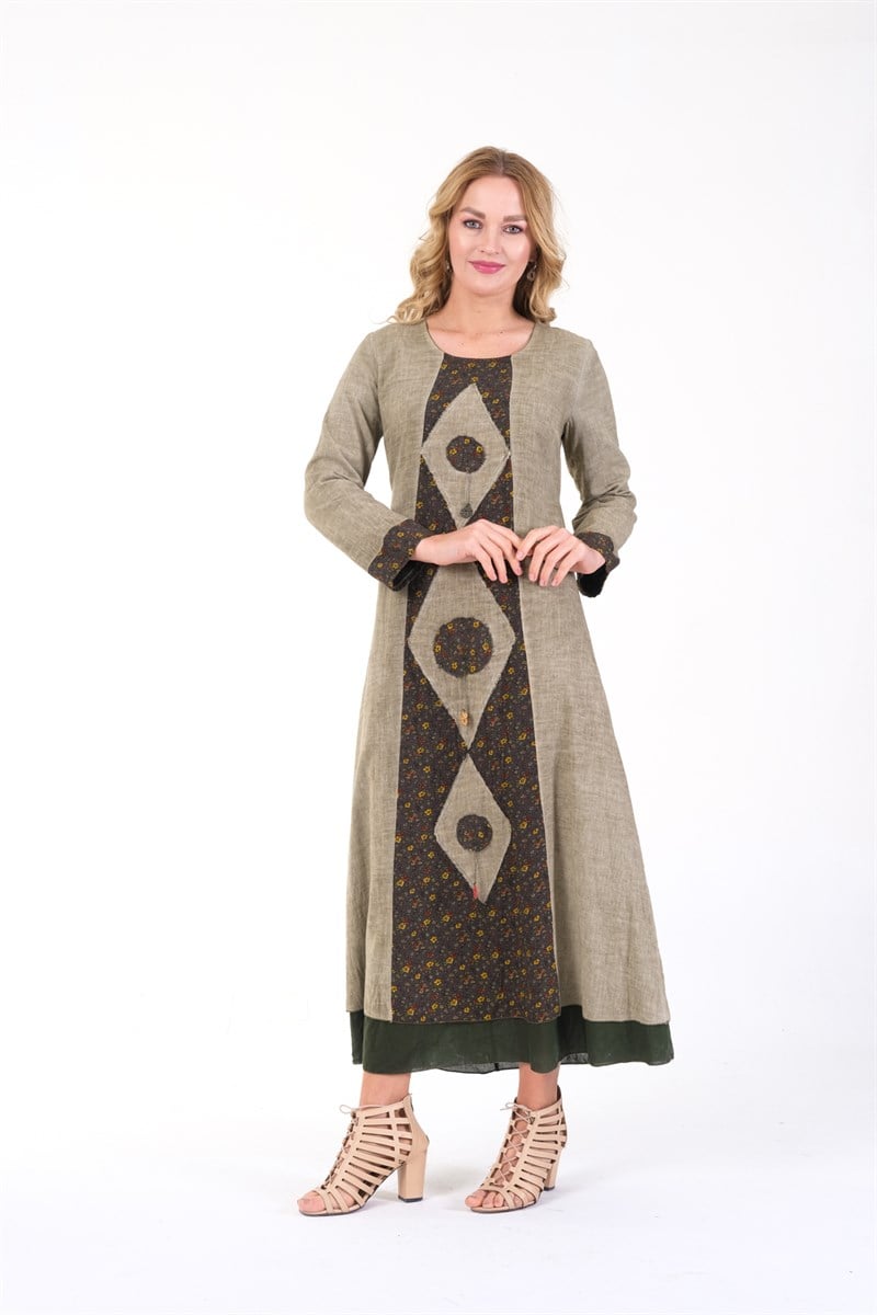OTANTİK ETNİK GİYİM  YAZLIK ELBİSE ERC COLLECTİON 4567 H