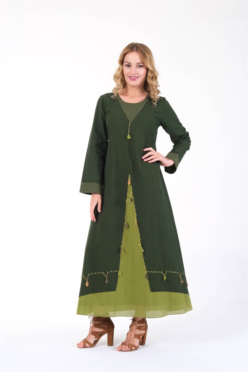 OTANTİK ETNİK GİYİM  YAZLIK ELBİSE ERC COLLECTİON 4560 KY