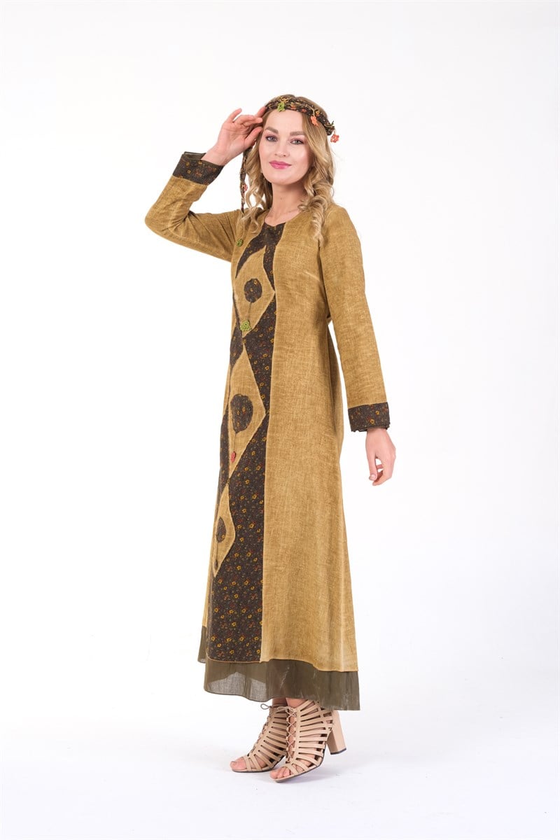 OTANTİK ETNİK GİYİM  YAZLIK ELBİSE ERC COLLECTİON 4567 HA