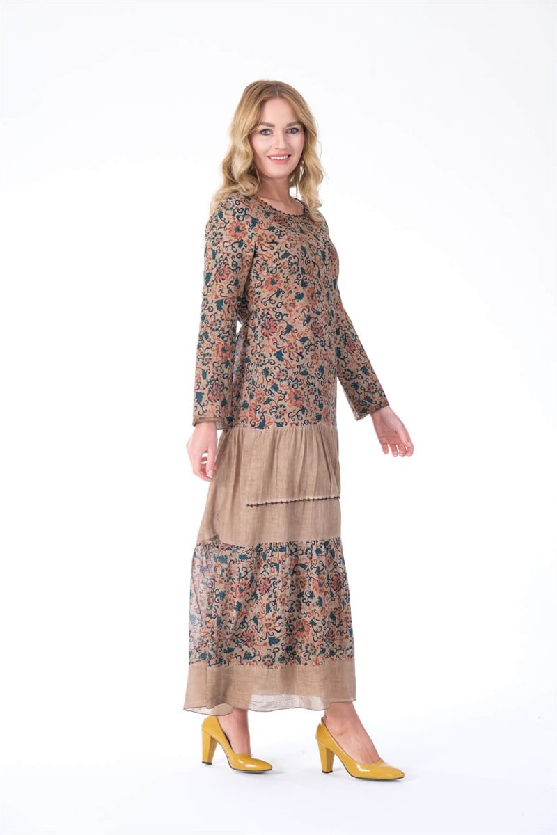 OTANTİK ETNİK GİYİM  YAZLIK ELBİSE ERC COLLECTİON 3870 C