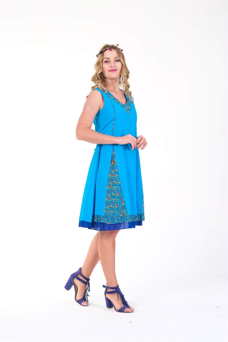 OTANTİK ETNİK GİYİM  YAZLIK ELBİSE ERC COLLECTİON 4544 T