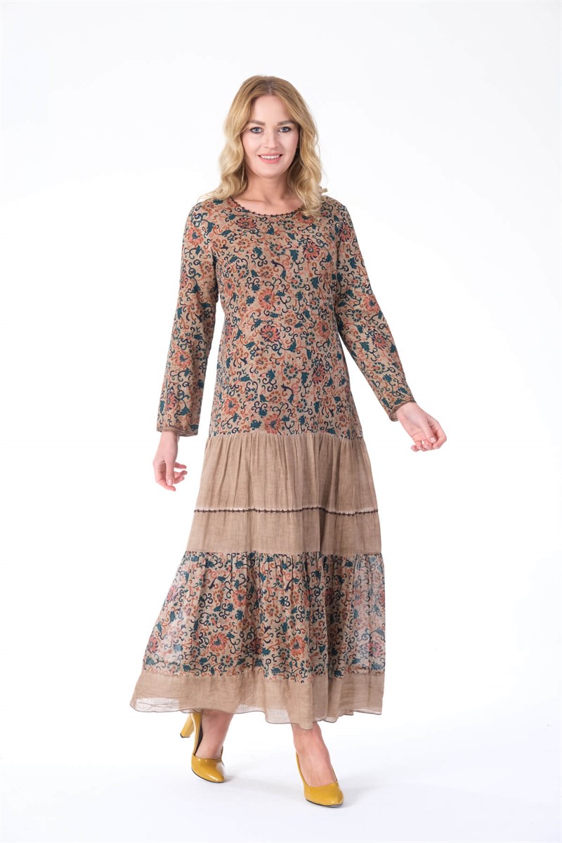 OTANTİK ETNİK GİYİM  YAZLIK ELBİSE ERC COLLECTİON 3870 C