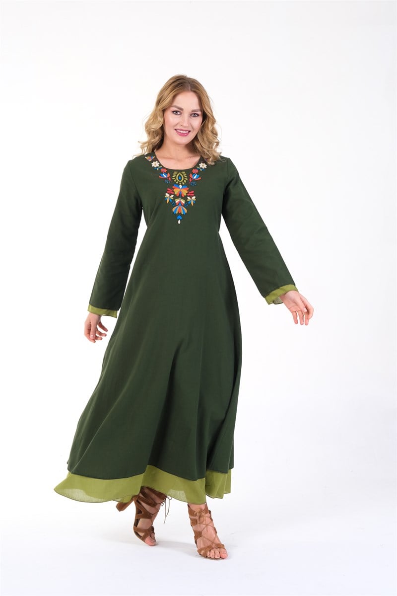 OTANTİK ETNİK GİYİM  YAZLIK ELBİSE ERC COLLECTİON 4559 KY