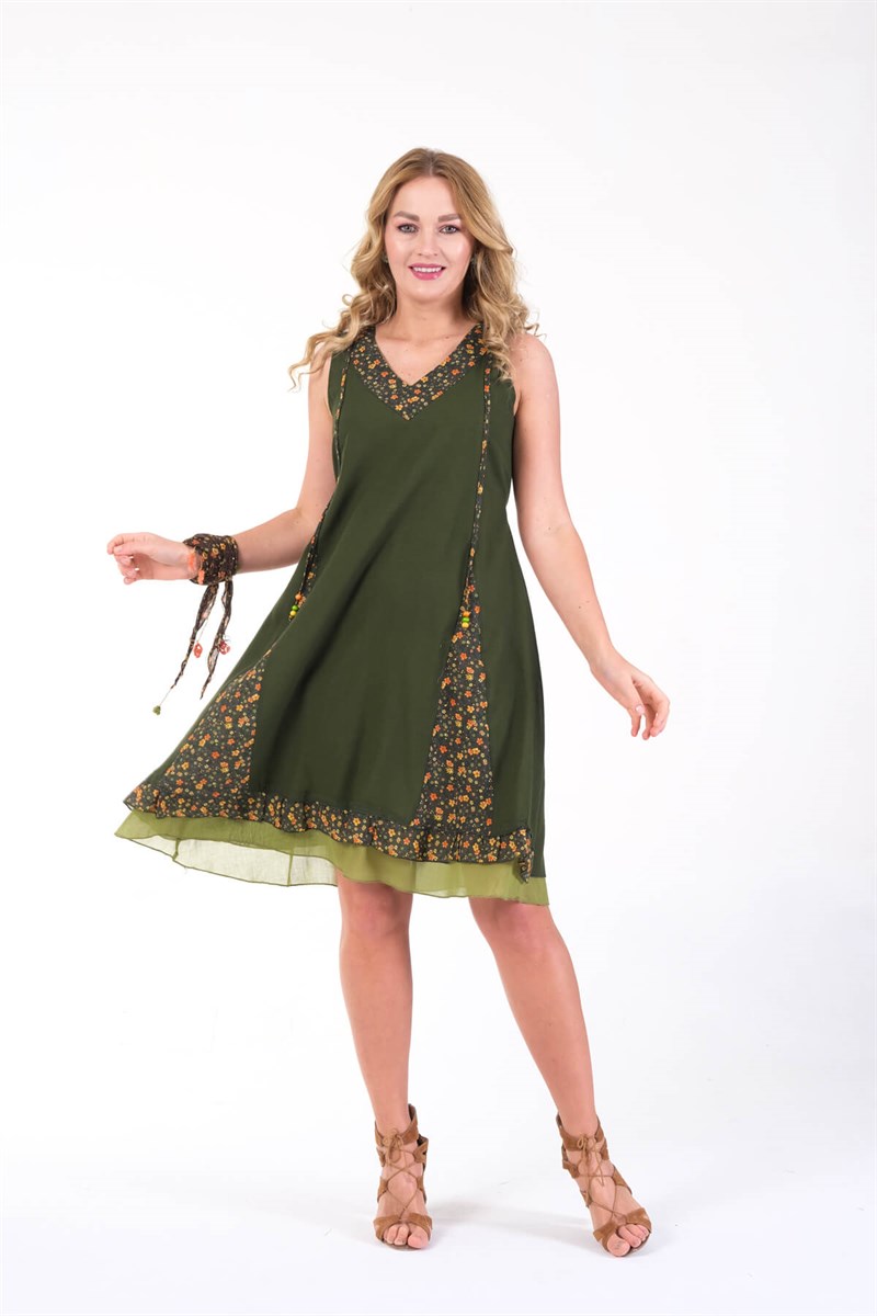 OTANTİK ETNİK GİYİM  YAZLIK ELBİSE ERC COLLECTİON 4544 KY