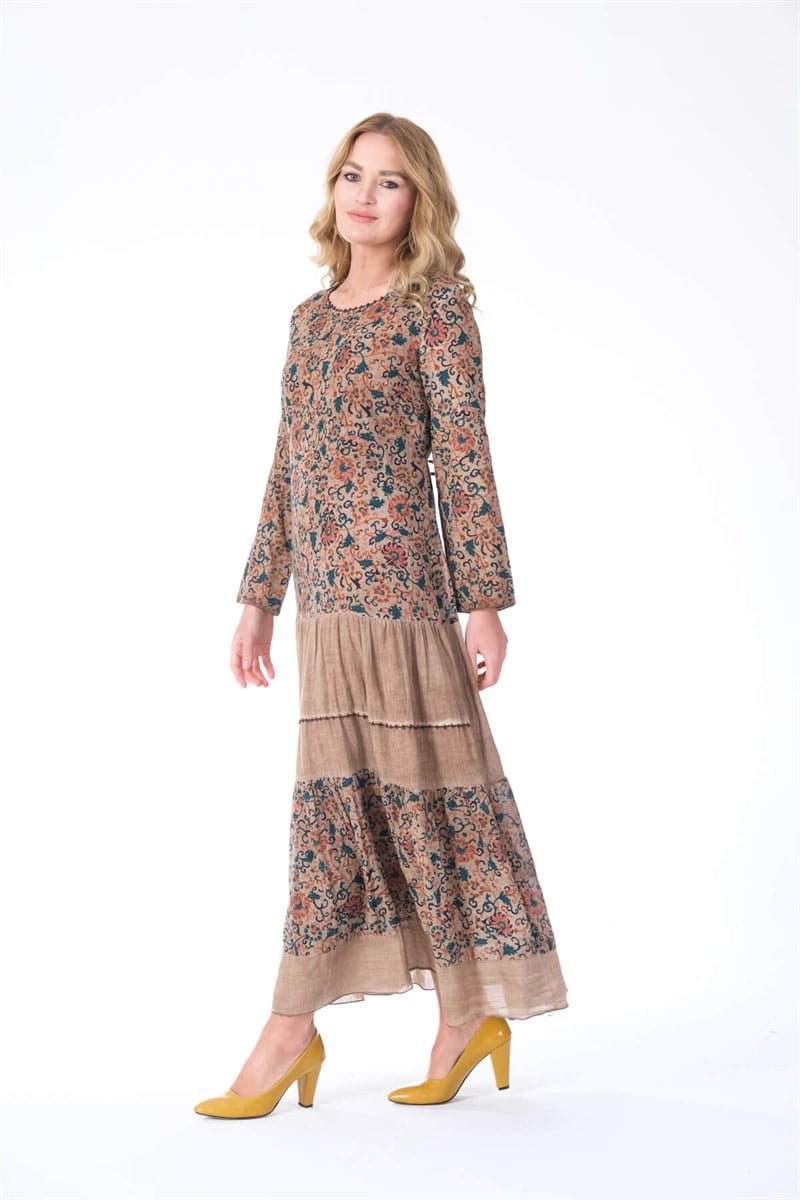 OTANTİK ETNİK GİYİM  YAZLIK ELBİSE ERC COLLECTİON 3870 C