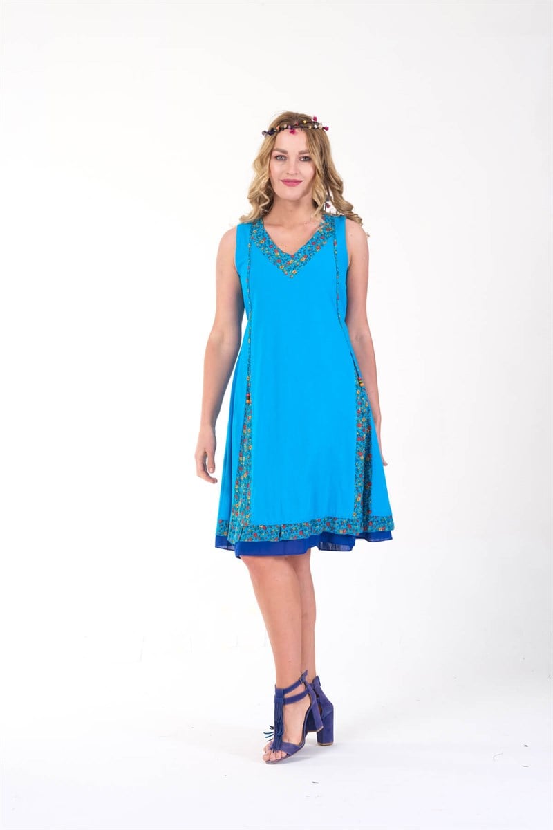OTANTİK ETNİK GİYİM  YAZLIK ELBİSE ERC COLLECTİON 4544 T
