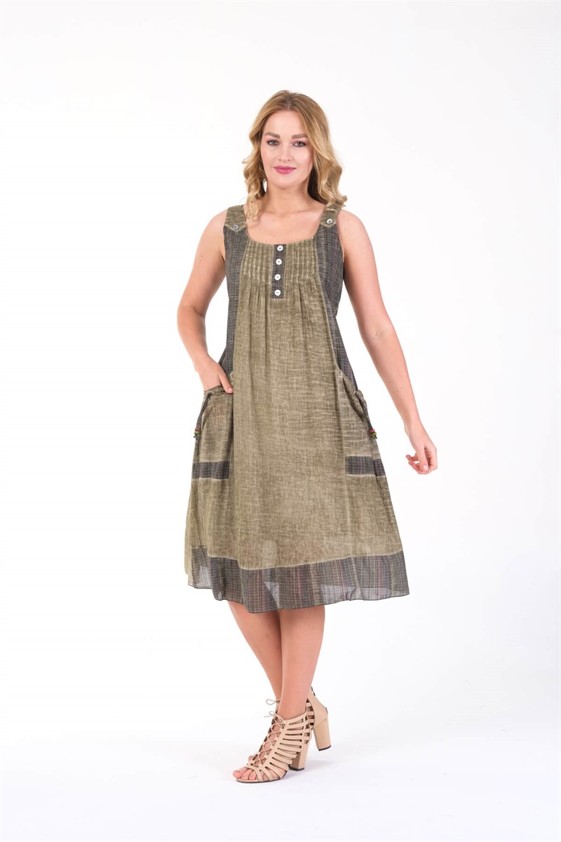 OTANTİK YAZLIK PAMUKLU ELBİSE ERC COLLECTİON 3864 H