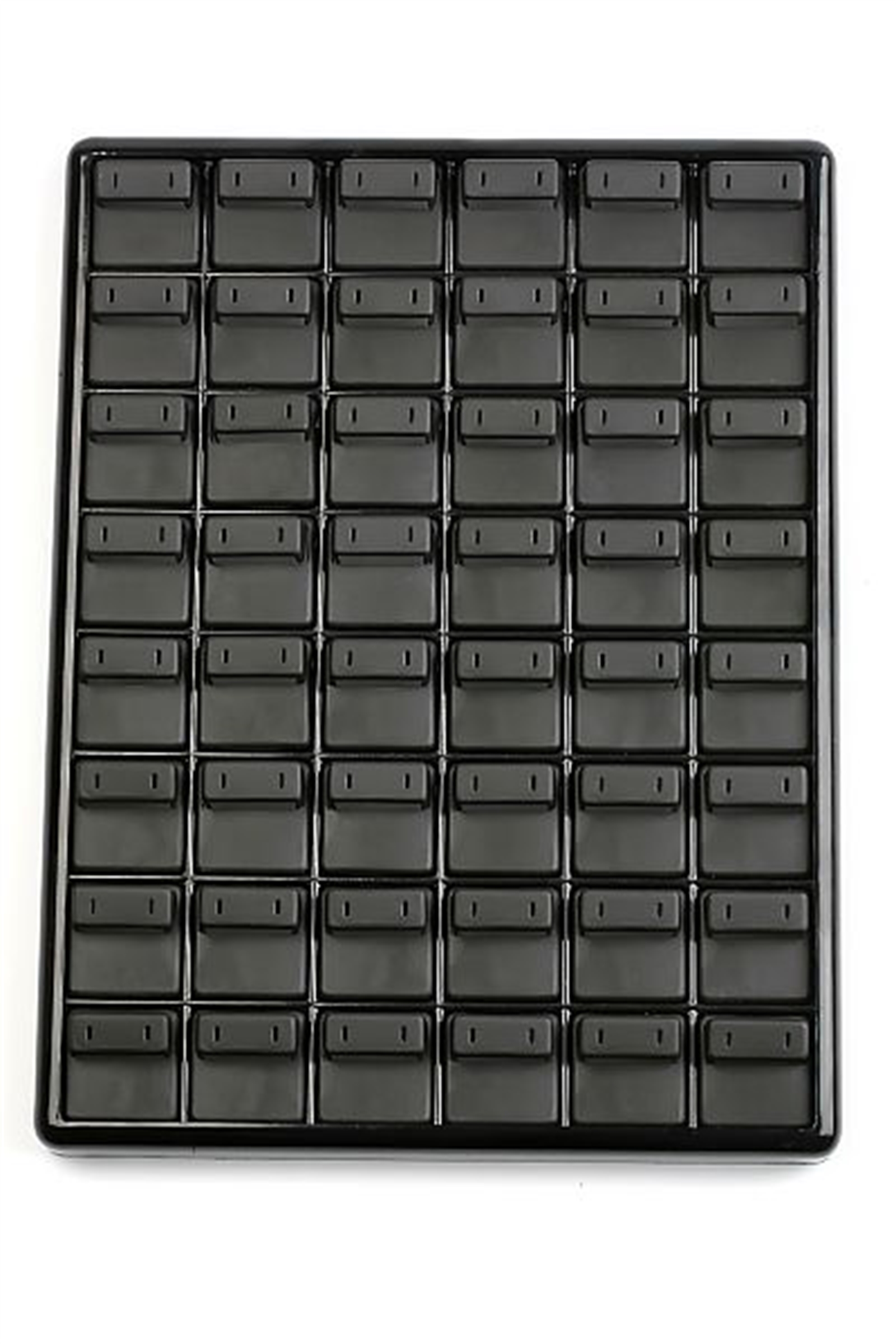 48'Lİ PLASTİK KÜPE TABLASI , 48 PCS PLASTIC EARING TRAY FOR JEWELRY