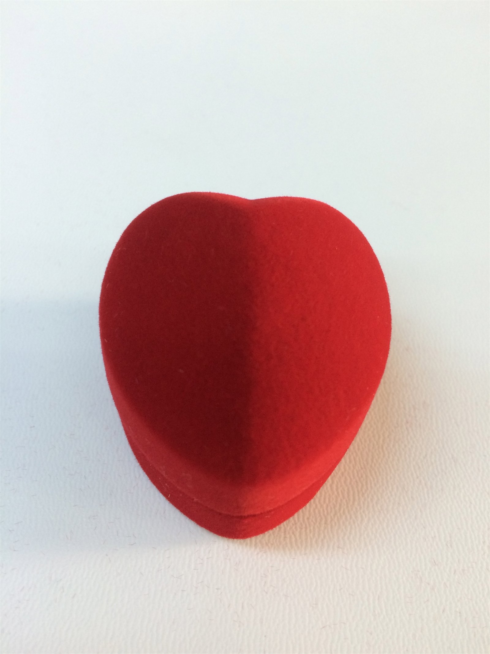 KADİFE KALP YÜZÜK KUTUSU, VELVET JEWELRY RING BOX WITH HEART SHAPE
