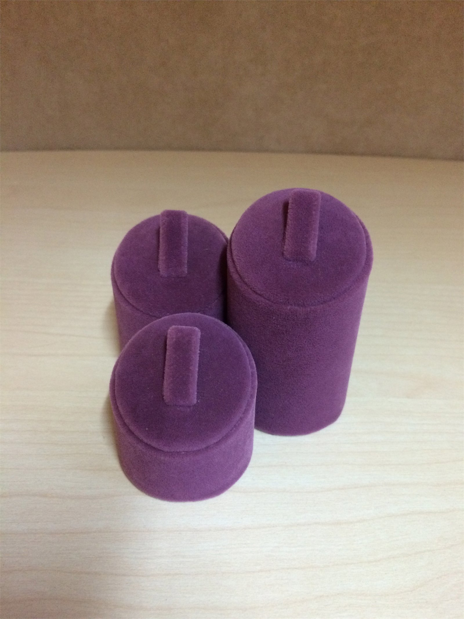 KADİFE & SÜET 3'LÜ SET YÜZÜKLÜK, VELVET & SUEDE RING JEWELRY DISPLAY 3 PIECE
