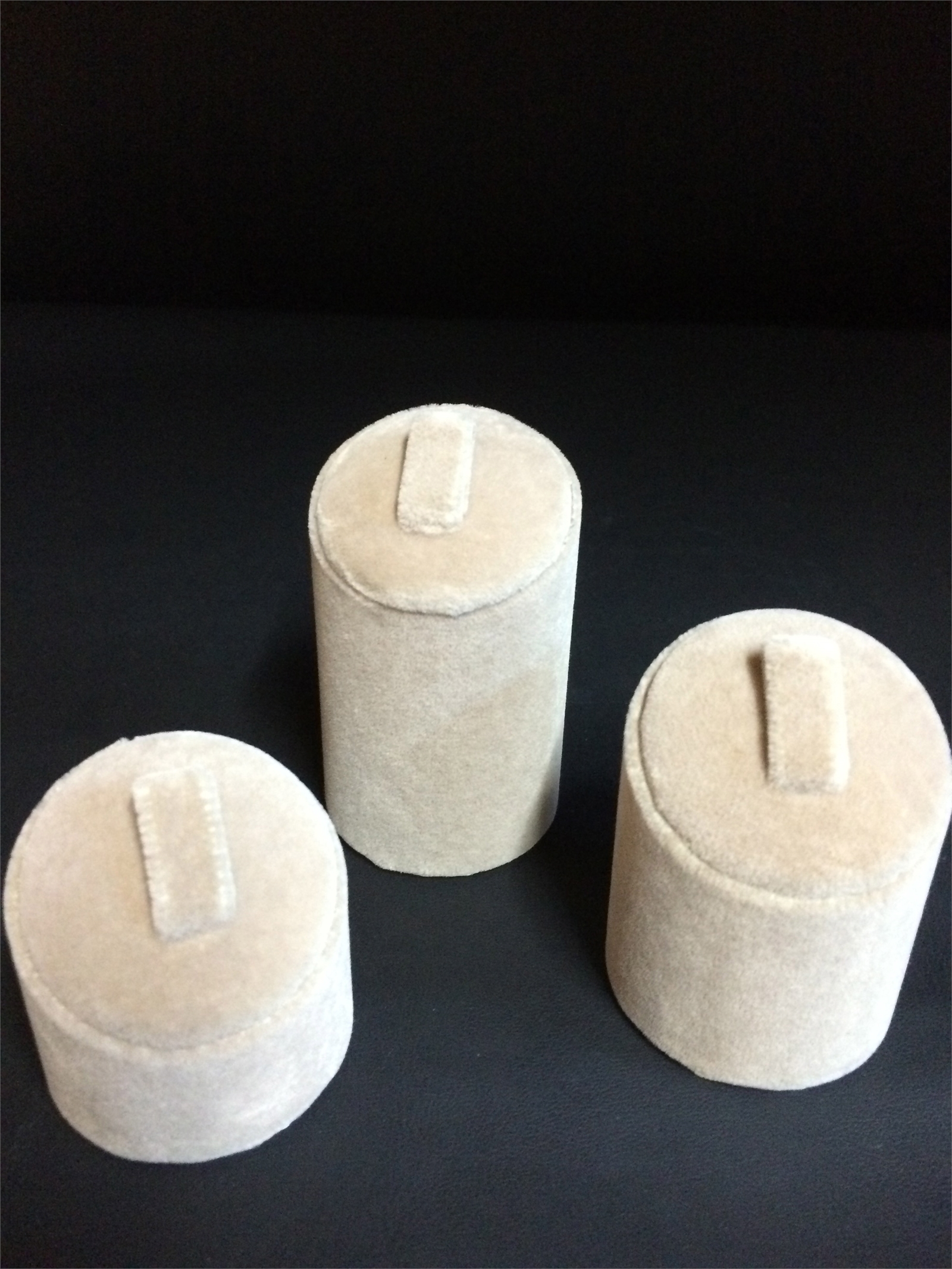 KADİFE & SÜET 3'LÜ SET YÜZÜKLÜK, VELVET & SUEDE RING JEWELRY DISPLAY 3 PIECE