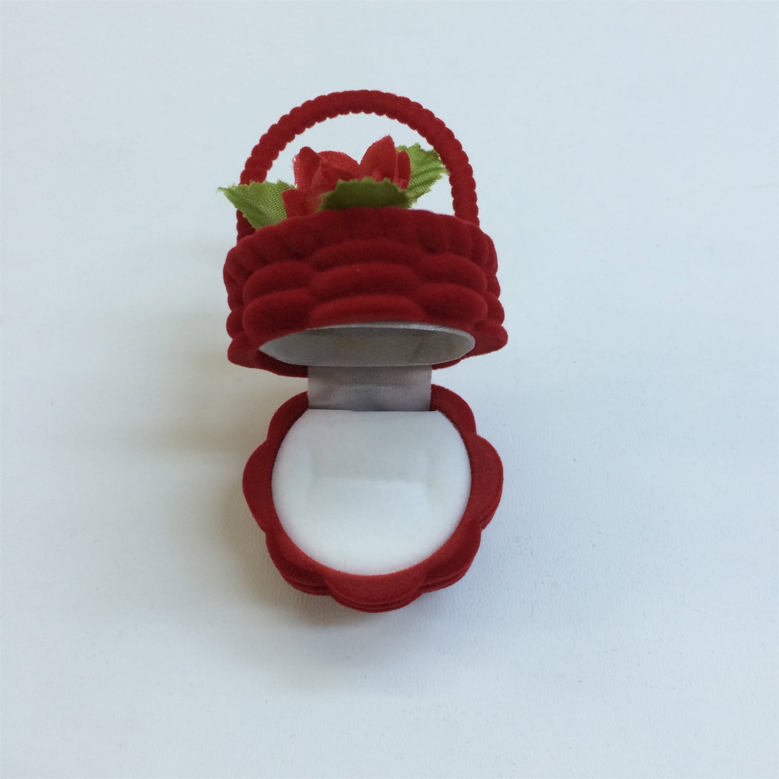 KADİFE SEPET YÜZÜK KUTUSU, VELVET BASKET JEWELRY RING BOX , SUEDE BASKET JEWELRY RING BOX