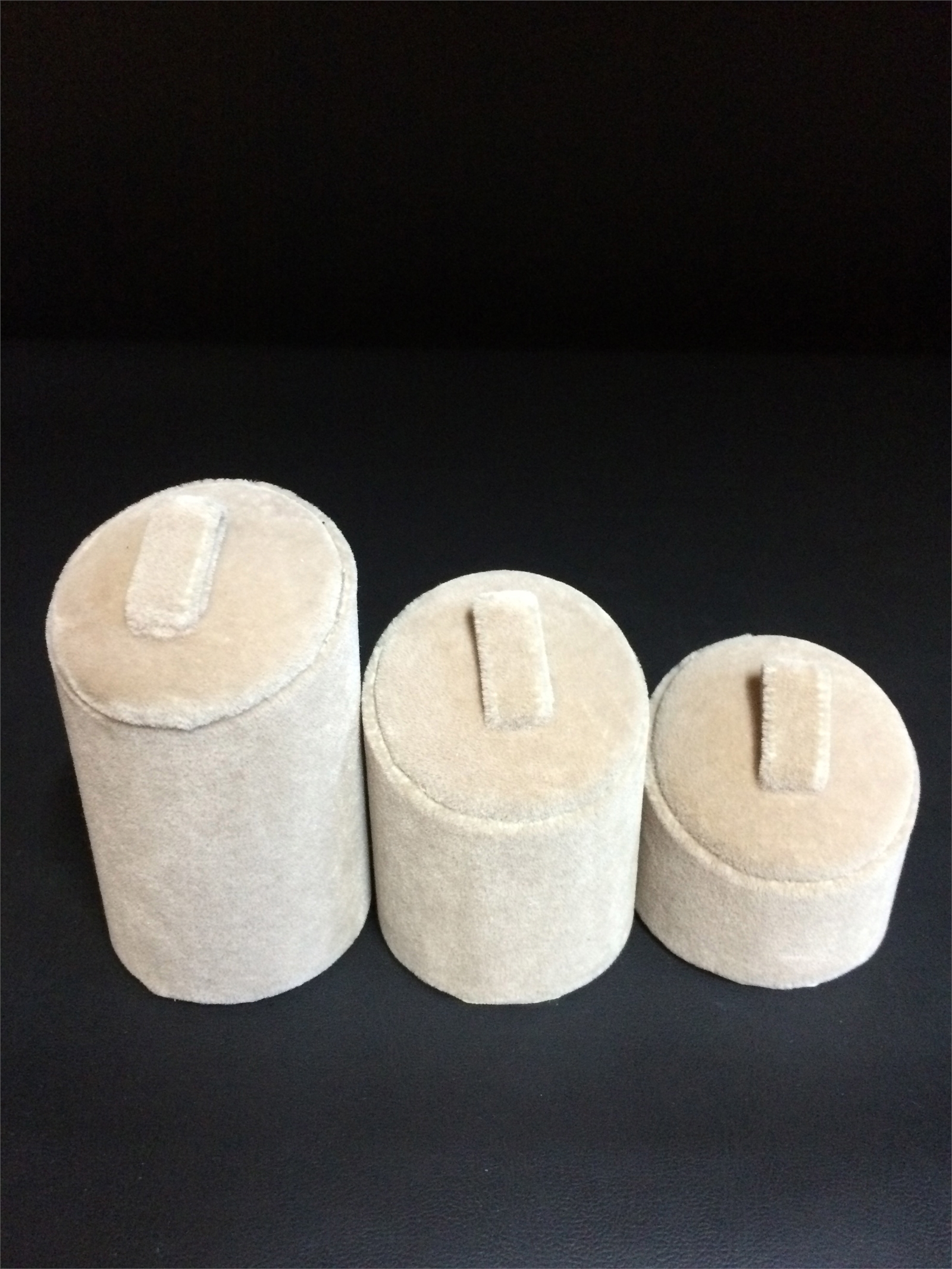 KADİFE & SÜET 3'LÜ SET YÜZÜKLÜK, VELVET & SUEDE RING JEWELRY DISPLAY 3 PIECE