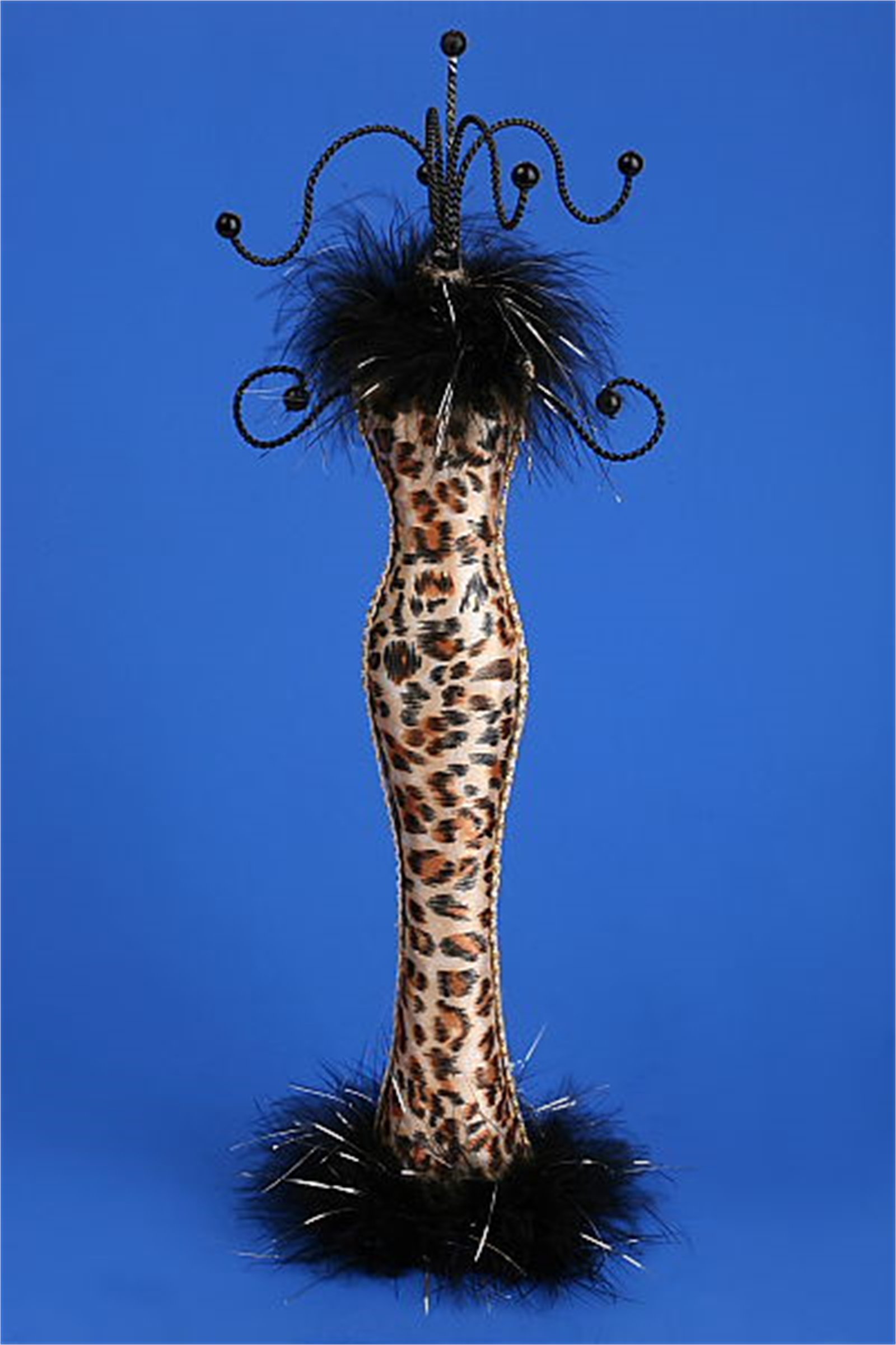 LEOPAR DESENLİ KOLYE ASKILIĞI- HANGING NECKLACE STAND